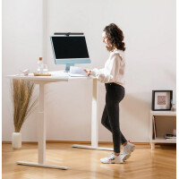 Topstar Sitz- Steh-Schreibtisch, (B)1.800 mm, grau grau