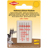 KLEIBER Nähmaschinen-Nadel-Set "Leder",...