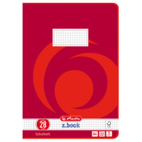 herlitz Schulheft x.book, DIN A4, Lineatur 28 kariert