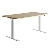Topstar Sitz- Steh-Schreibtisch, (B)1.600 mm, weiß...