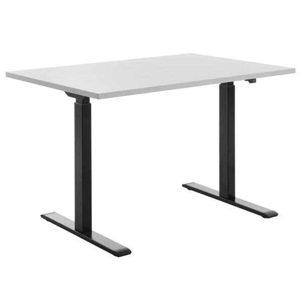 Topstar Sitz- Steh-Schreibtisch, (B)1.200 mm, schwarz weiß