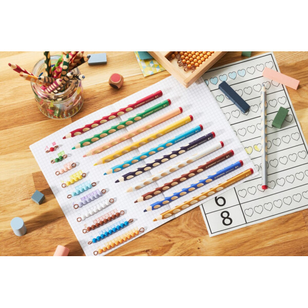 STABILO Dreikant-Buntstift EASYcolors L, deckgrün opaque