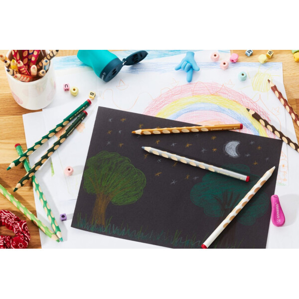 STABILO Dreikant-Buntstift EASYcolors R, deckgrün opaque