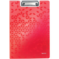 LEITZ Klemmbrett-Mappe WOW, DIN A4, Polyfoam, rot