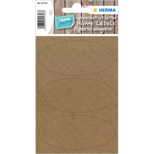 HERMA Haushalts-Etiketten HOME Silphie, 12 x 34 mm