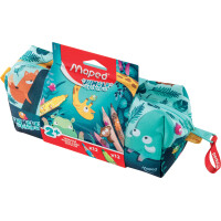 Maped Schlamper-Etui JUNGLE fever, befüllt, 24-teilig