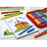 FABER-CASTELL Fasermaler CASTLE, 36er Kartonetui
