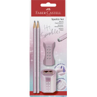 FABER-CASTELL Schreibset GRIP SPARKLE, rosé