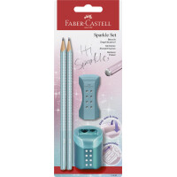 FABER-CASTELL Schreibset GRIP SPARKLE, rosé