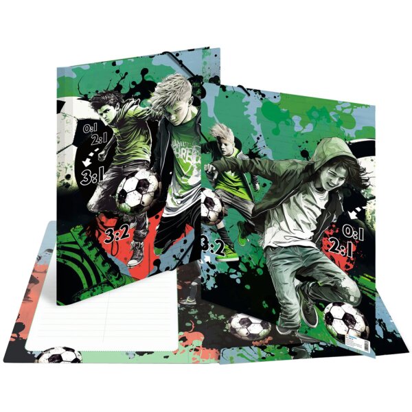 HERMA Eckspannermappe "Street Soccer", Karton, DIN A3