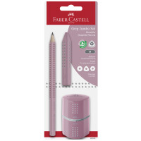 FABER-CASTELL Bleistift Jumbo GRIP Set, hellblau, Blister