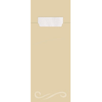 HYGOSTAR Bestecktasche Classic, 1 8-Falz, creme...