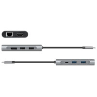 LogiLink USB 3.2 (Gen1) Docking-Station, USB-C, 8-Port