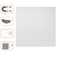 nobo Weißwandtafel, Stahl, 450 x 450 mm, weiß