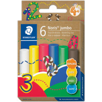 STAEDTLER Plastilin-Knete Noris jumbo, 6 Neonfarben