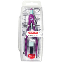 herlitz Schnellverstellzirkel my.pen, blau weiß