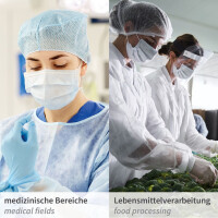 HYGOSTAR PP-Kittel mit Armgummi, grün, L