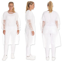 HYGOSTAR PP-Kittel mit Armgummi, grün, L