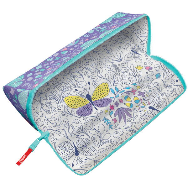 Maped Schlamper-Etui XXL FANCY "PASTEL SHINY BUTTERFLY"