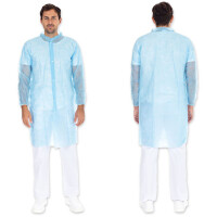 HYGONORM Besucherkittel Light mit Druckknöpfen, weiß, L