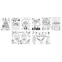 folia Fensterbilder-Vorlage "Kalte Jahreszeit"