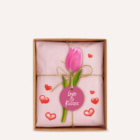 ZDesign CREATIVE Sticker "Herzen", beglimmert, rot