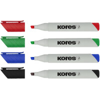 Kores Whiteboard-Marker "ECO XW2", 4er Etui
