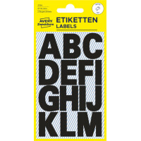 AVERY Zweckform Buchstaben-Etiketten, A-Z, schwarz