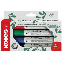 Kores Whiteboard-Marker "ECO XW1", 4er Etui