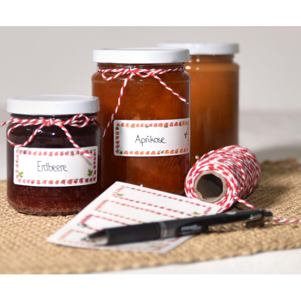 ZDesign HOME Haushalts-Etiketten "Obst Rahmen", ablösbar
