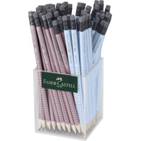 FABER-CASTELL Bleistift GRIP 2001 mit Radierer, Köcher
