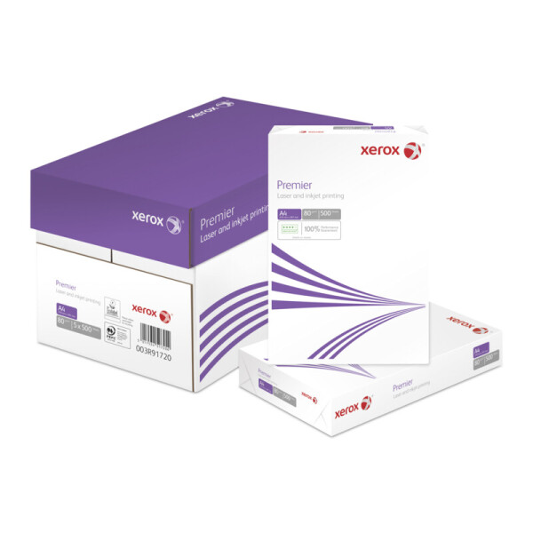 XEROX Premier Pure Businesspapier weiß A4 80g - 1 Palette (120.000 Blatt)