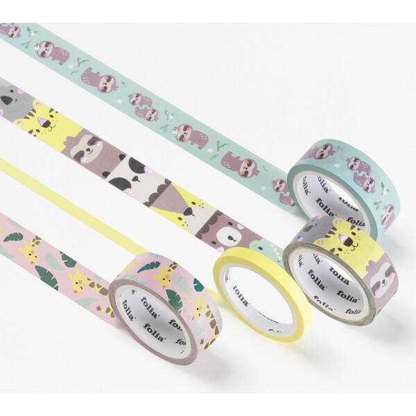 folia Deko-Klebeband Washi-Tape "HOTFOIL SUNNYSIDE", 4er