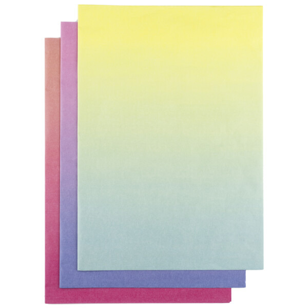 folia Seidenpapier, 500 x 700 mm, 20 g qm, Regenbogenverlauf