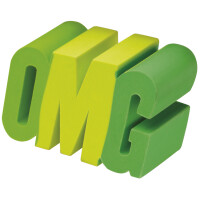 WESTCOTT Kundstoff-Radierer OMG, pink