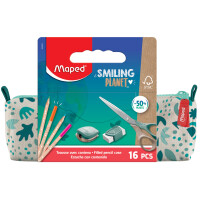 Maped Schlamper-Etui SMILING PLANET, creme grün,...