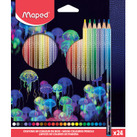 Maped Dreikant-Bunstifte DEEPSEA PARADISE, 24er Kartonetui