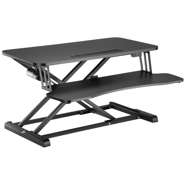 LogiLink Sitz-Steh Workstation mit Tastaturablage,elektrisch