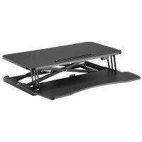 LogiLink Sitz-Steh Workstation mit Tastaturablage,elektrisch