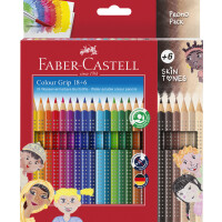 FABER-CASTELL Dreikant-Buntstifte Colour GRIP, Promoetui