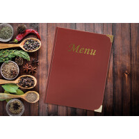 Securit Speisekarten-Mappe BASIC, DIN A4, 10er Box, schwarz