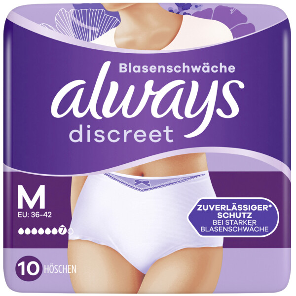always discreet Inkontinenz-Höschen Pants Plus, Größe: M