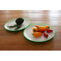 Linden Berg Speiseteller-Set, oval, blau, 2er Set