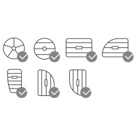 LogiLink 3-Punkt-Smartphone-KFZ-Magnethalter, schwarz