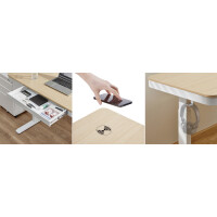 LogiLink Sitz-Steh-Schreibtisch, elektrisch...