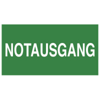 EXACOMPTA Hinweisschild "Notausgang", grün...