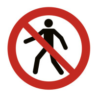 EXACOMPTA Hinweisschild "Zutritt verboten", rot weiß