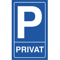 EXACOMPTA Hinweisschild "Kundenparkplatz", blau weiß