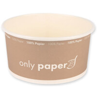 NATURE Star Salatschale Only Paper, rund, 1.300 ml, braun