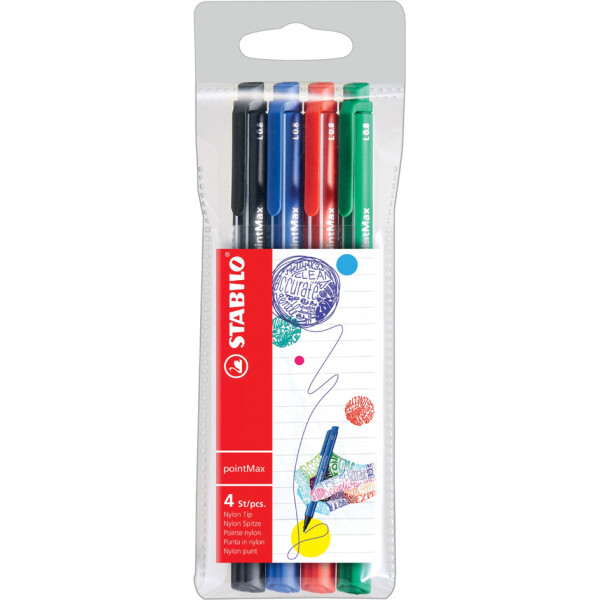 STABILO Fasermaler pointMax, 12er Kunststoffetui